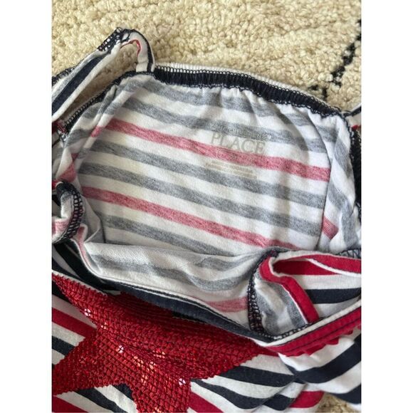 The Children’s Place 2T Girls Americana Sequin Romper - Picture 4 of 5